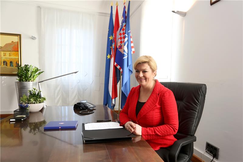 President Grabar-Kitarovic temporarily relocates her office to Vukovar