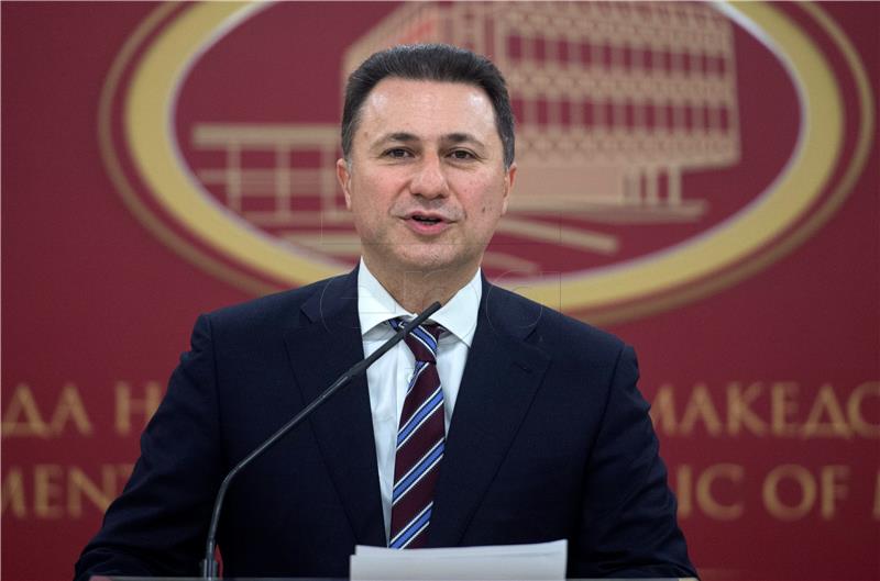 FYROM GOVERNEMTN GRUEVSKI RESIGNATION