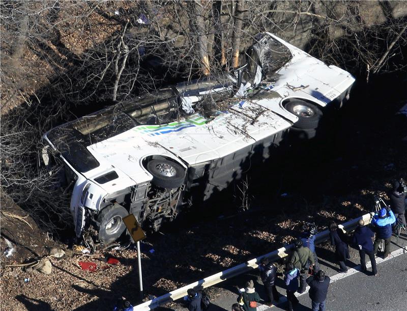 JAPAN ACCIDENT BUS CRASH