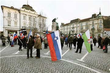 Stotinjak ljudi u Ljubljani prosvjedovalo protiv migranata