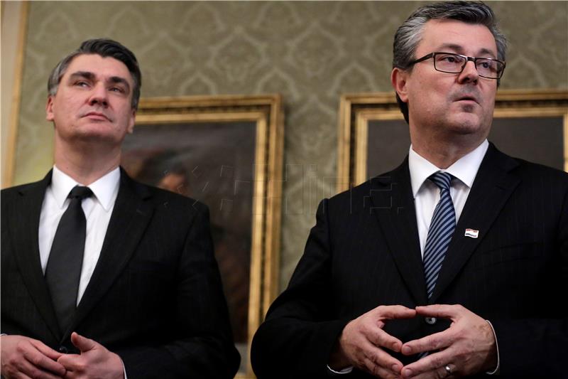 New Croatian PM Oreskovic takes office