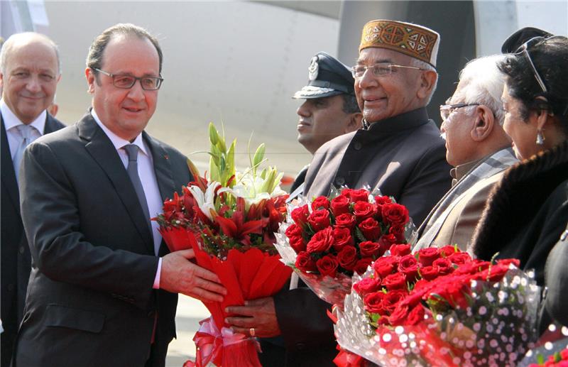 Hollande u Indiji o terorizmu, energetici, prodaji Rafalea 