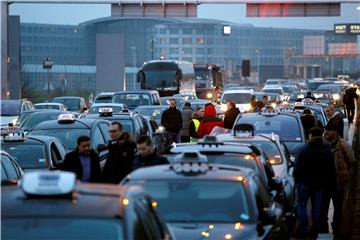 FRANCE TAXI DRIVERS STRIKE