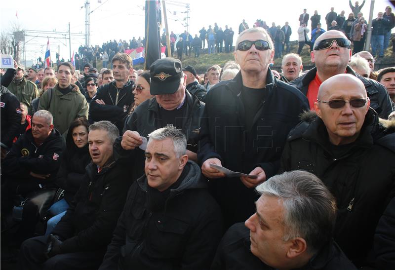 Prosvjedni skup branitelja u znak potpore televiziji Z1