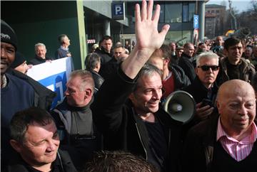 Prosvjedni skup branitelja u znak potpore televiziji Z1