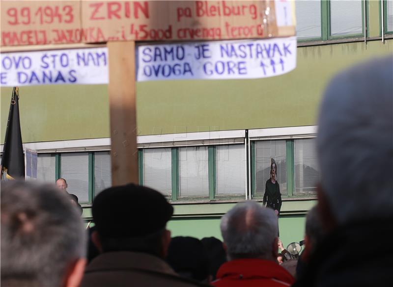 Prosvjedni skup branitelja u znak potpore televiziji Z1