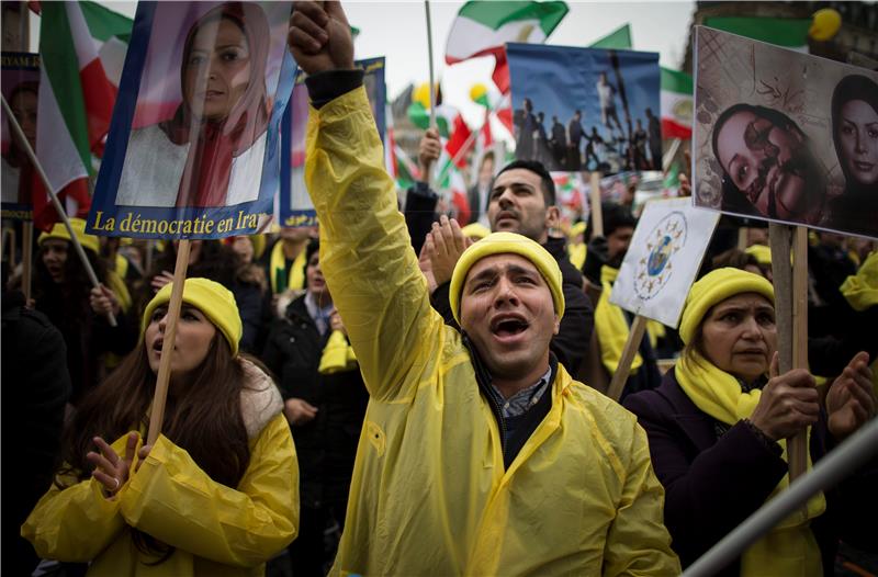 FRANCE ROUHANI VISIT PROTEST