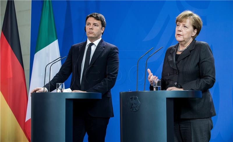 Merkel i Renzi očekuju skorašnju primjenu sporazuma EU-Turska 