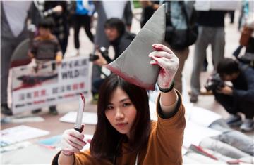 CHINA HONG KONG SHARK FIN PROTEST