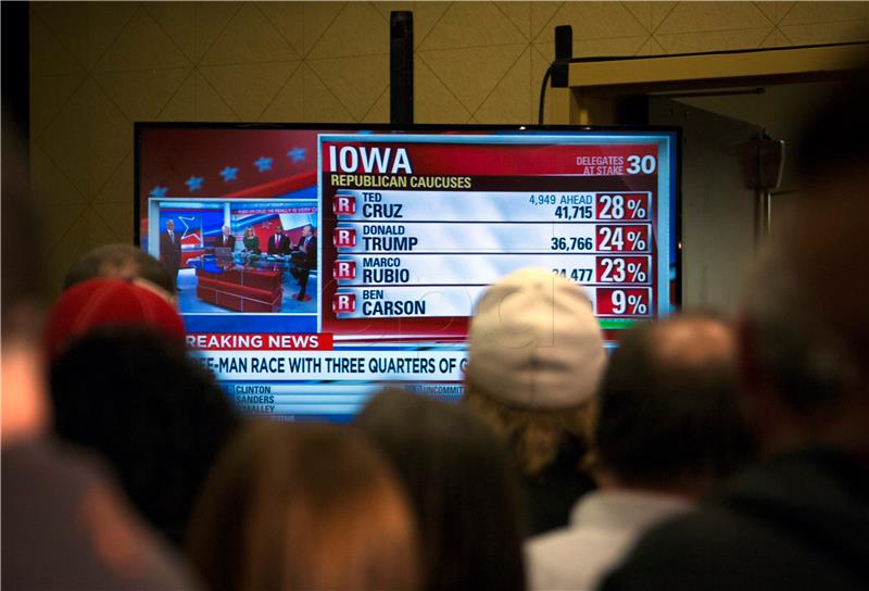 USA ELECTIONS IOWA CAUCUS