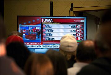 USA ELECTIONS IOWA CAUCUS