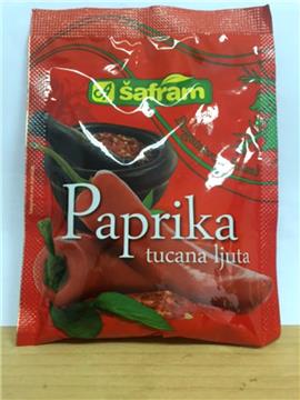 Povlači se s tržišta Šafram Paprika tucana ljuta od 35 i 50 grama