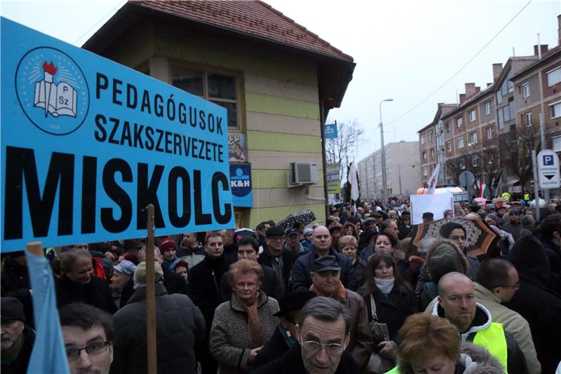 HUNGARY TEACHERS STRIKE