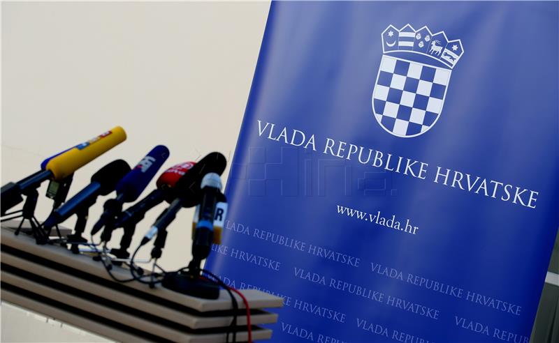 Ilustracija konferencija za medije u Vladi RH