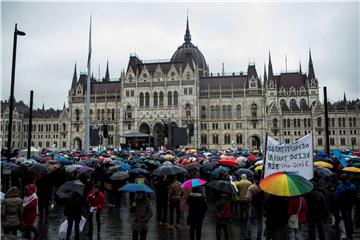 HUNGARY EDUCATION PROTEST