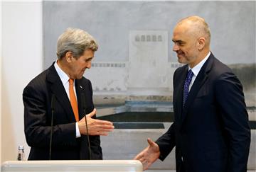 ALBANIA USA JOHN KERRY DIPLOMACY