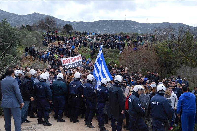 Grčka: novi prosvjed na Kosu protiv prihvatnog centra za migrante 