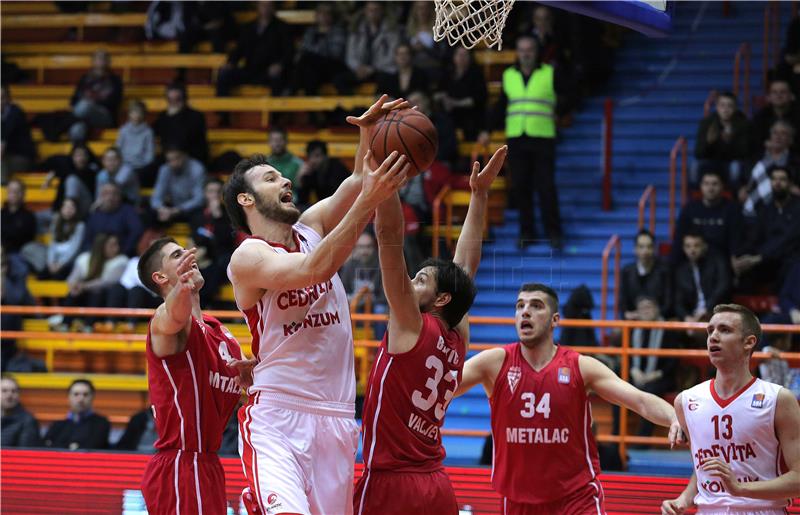 Utakmica 24. kola ABA lige: Cedevita - Metalac