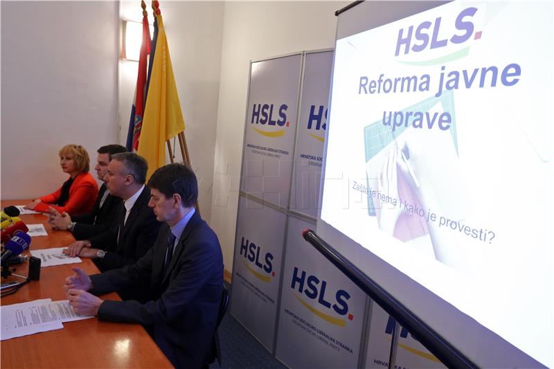 Konferencija za novinare HSLS o temi "Reforma javne uprave"