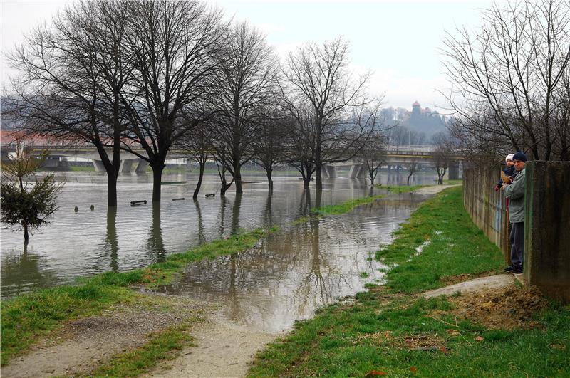 Vodostaj Kupe i Korane kod Karlovca u porastu