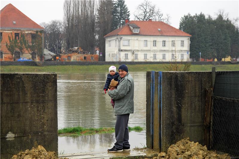 Vodostaj Kupe i Korane kod Karlovca u porastu