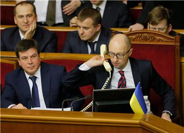 UKRAINE PARLIAMENT YATSENYUK