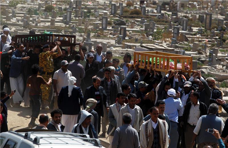 YEMEN CONFLICT AIRSTRIKE FUNERAL