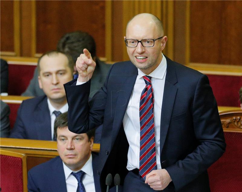 UKRAINE PARLIAMENT YATSENYUK