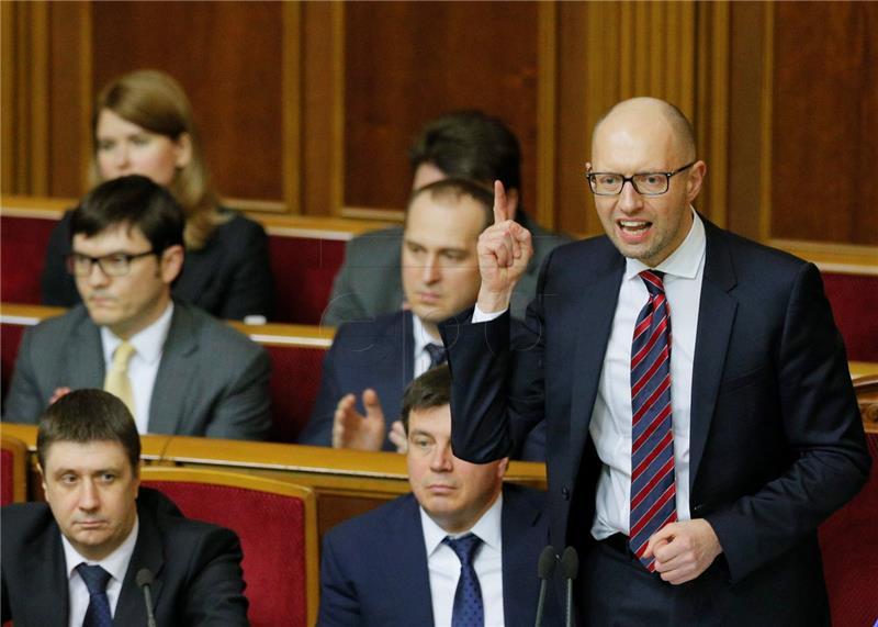 UKRAINE PARLIAMENT YATSENYUK