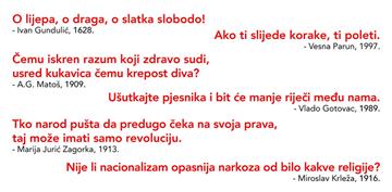 Performans "O lijepa, o draga, o slatka slobodo" Brune Isakovića u subotu na Trgu kralja Tomislava