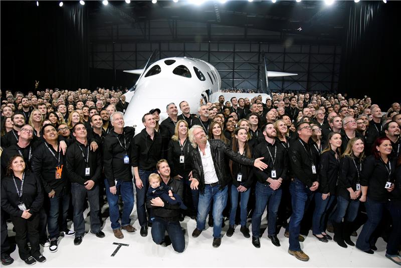 USA VIRGIN GALACTIC SPACESHIP 2 UNVEILING