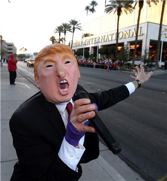 USA ELECTIONS NEVADA TRUMP PROTEST