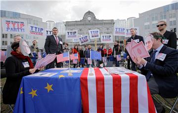 BELGIUM EU TTIP NEGOTIATION PROTEST