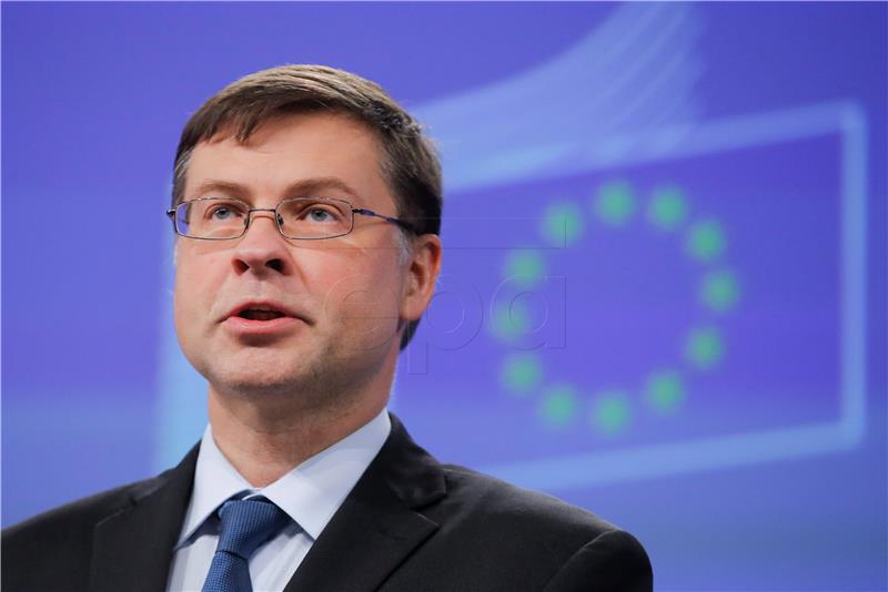 Dombrovskis to talk macroeconomic imbalances, fiscal situation in Zagreb