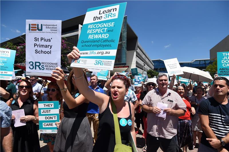 AUSTRALIA CATHOLIC SCHOOLS STRIKE