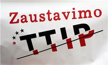 Javna akcija protiv TTIP-a ispred Hrvatskog sabora