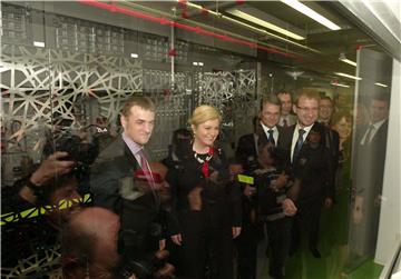 President Grabar-Kitarovic launches "Bura" supercomputer at Rijeka Uni