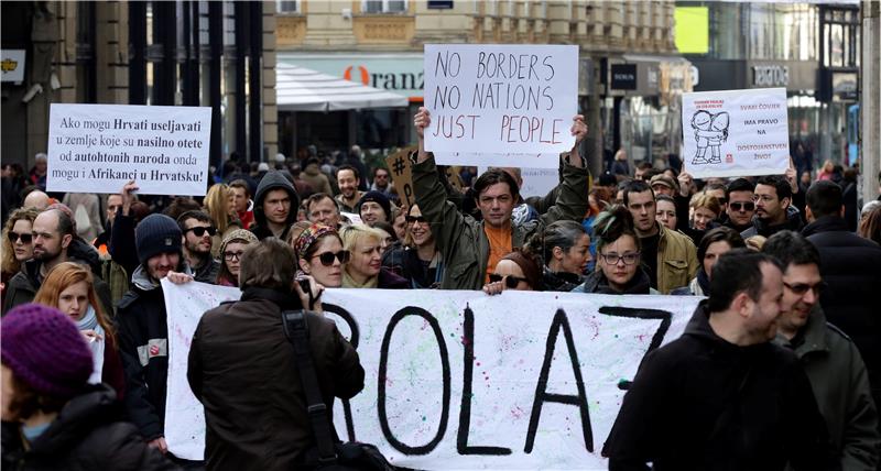 Zagreb joins European March for Refugee Rights