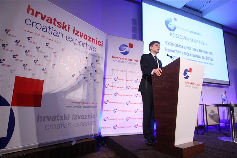 Poslovni skup u organizaciji Hrvatskih izvoznika na temu 'Ekonomske politike Republike Hrvatske i očekivanja za 2016.'