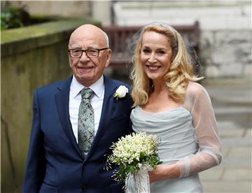 Rupert Murdoch i Jerry Hall vjenčali se u Londonu