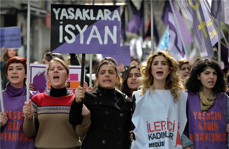 TURKEY PROTEST WOMEN