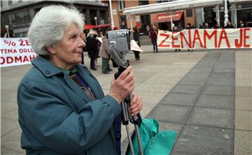 Prosvjedna akciju u povodu Međunarodnog dana žena