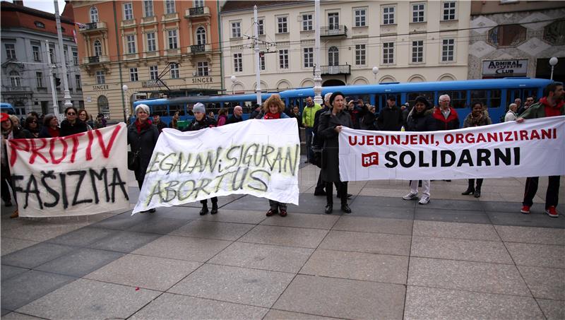 Prosvjedna akciju u povodu Međunarodnog dana žena