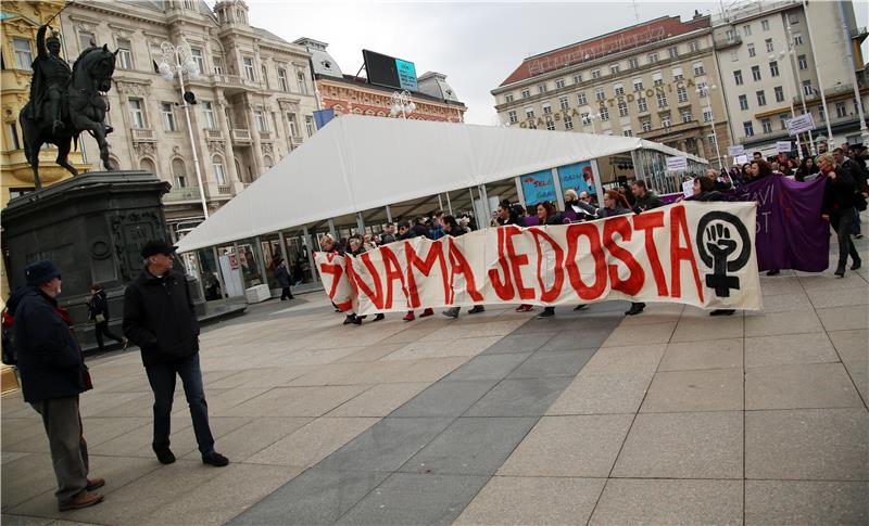 Prosvjedna akciju u povodu Međunarodnog dana žena