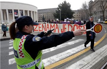 Prosvjedna akciju u povodu Međunarodnog dana žena