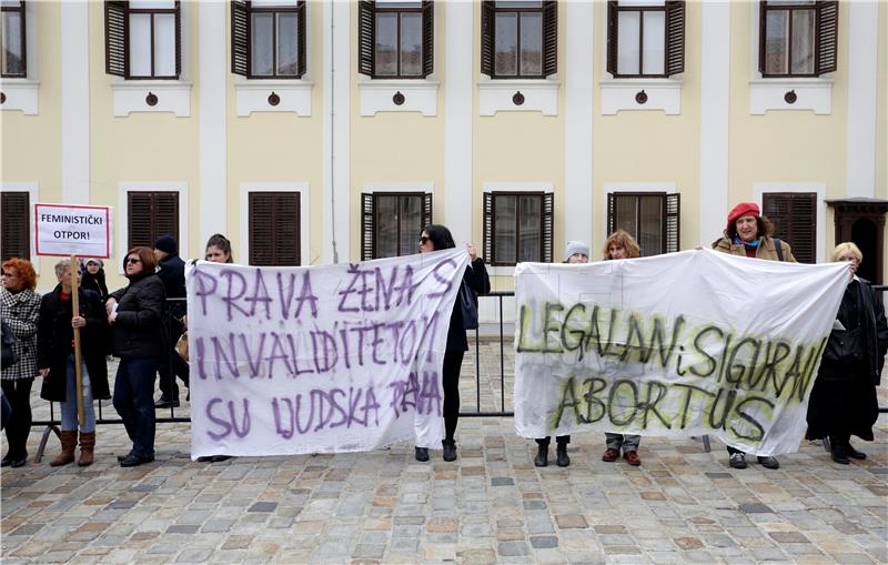 Prosvjedna akciju u povodu Međunarodnog dana žena