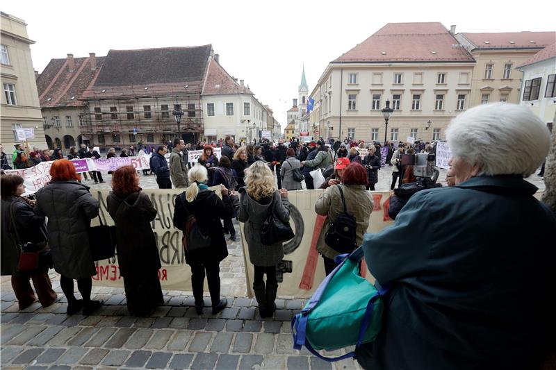 Prosvjedna akciju u povodu Međunarodnog dana žena