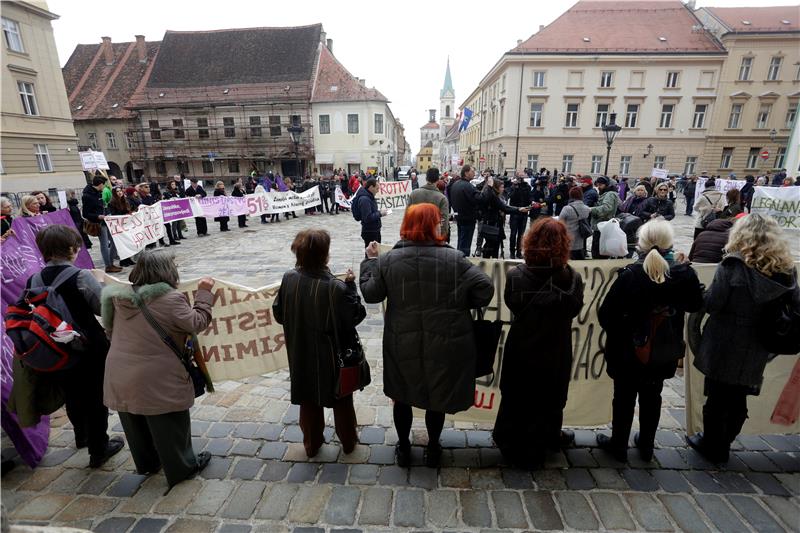 Prosvjedna akciju u povodu Međunarodnog dana žena