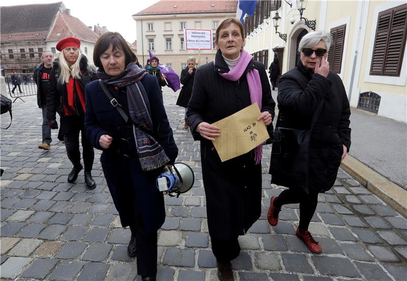 Prosvjedna akciju u povodu Međunarodnog dana žena