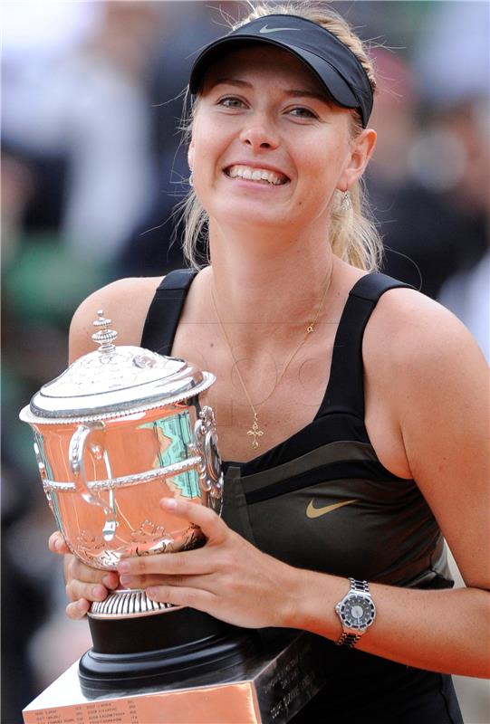 FILE FRANCE TENNIS MARIA SHARAPOVA